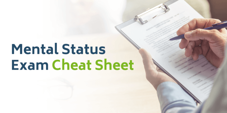 MSE Mental Status Exam Cheat Sheet