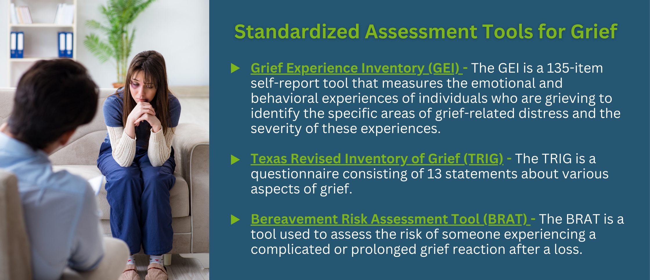 Standardized Assessment Tools for Grief