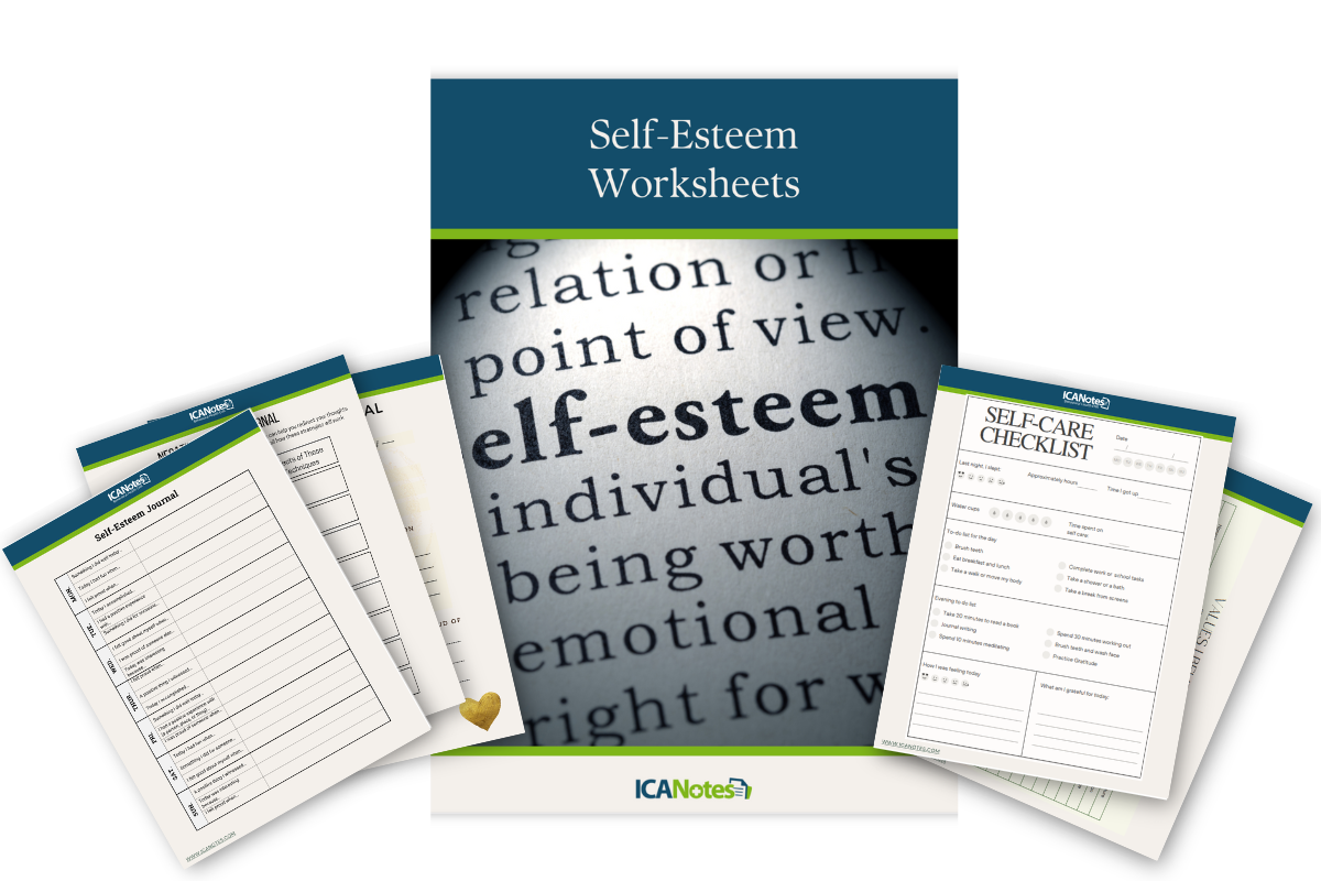 Self esteem worksheets to download